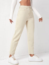 Slant Pocket Raw Cut Jeans